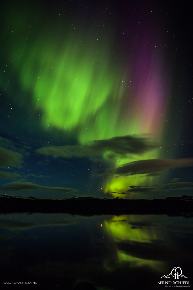 Nordlicht Anfang September bei Egilstadir.