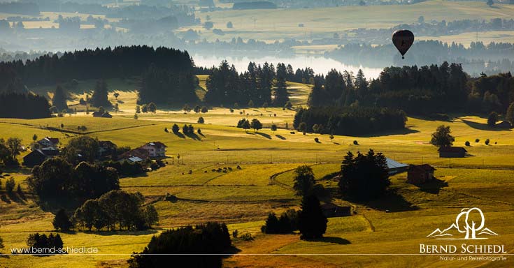 Luftaufnahme Bayern Voralpenland